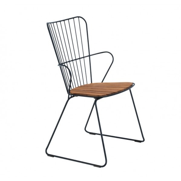 オンリーワンクラブ HOUE OUTDOOR(ホウエアウトドア) パオン ダイニングチェア ブラック YA3-H5K31 1個