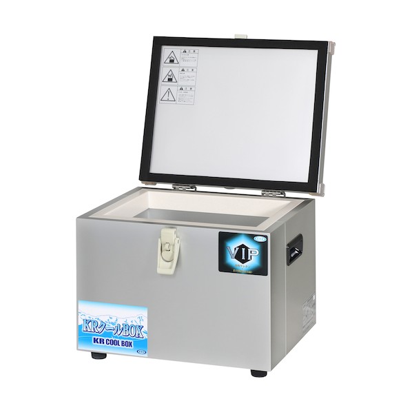 高性能小型保冷保温庫 KR冷やりとしたBOXーSV 20L 軽さ化印字機(無意味さ断熱材入) KRCLV-20AL 1台