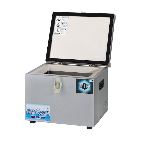 高性能小型保冷保温庫 KR冷やりとしたBOXーSV 20Lステンレス鋼印字機(無意味さ断熱材入) KRCLV-20LS 1台