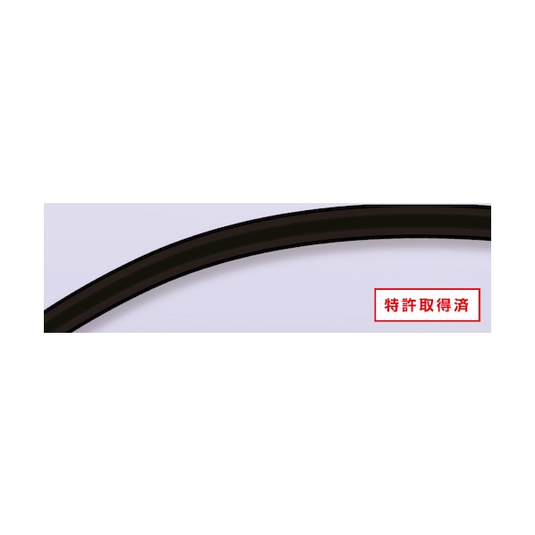 フッ素バリアチューブ（黒いこと）E-BTF-6×8-BK 100M巻  黒いこと 102-92566 100M