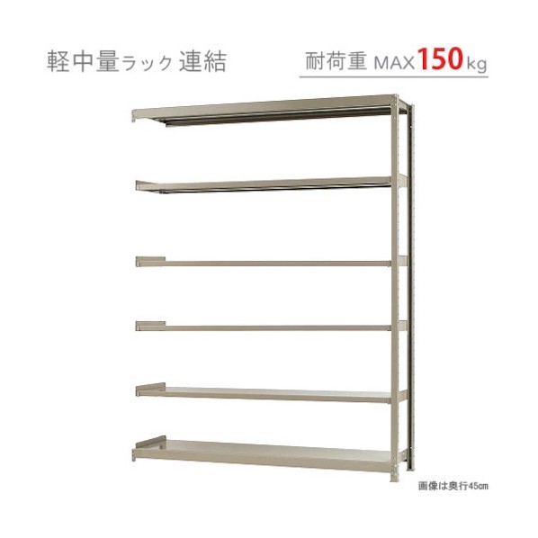 ※法人専用品※北島 軽中量150K連結W1800XD300XH2400アイボリー6段 T150R180302406 1点｜DIY FACTORY ONLINE SHOP