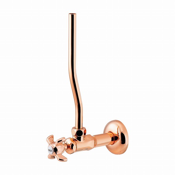 カクダイ アングル形止水栓 ピンクゴールド 705-713-PG 1個|DIY FACTORY ONLINE SHOP
