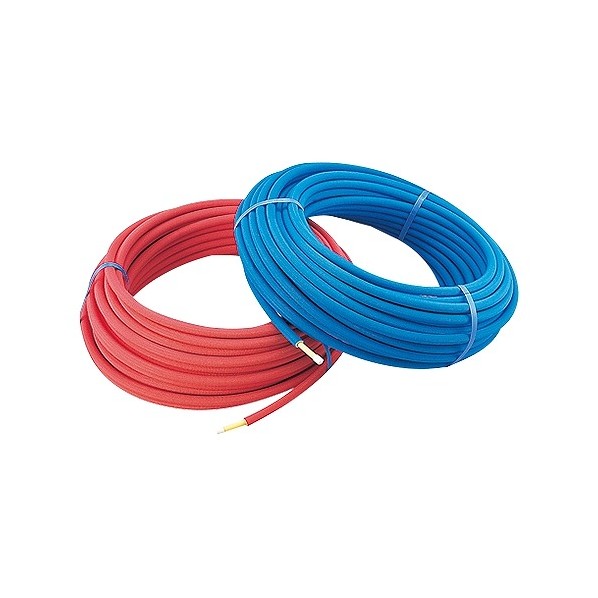 カクダイ 保温材つき架橋ポリエチレン管16A 長さ50m 赤 672-112-50R 1点|DIY FACTORY ONLINE SHOP