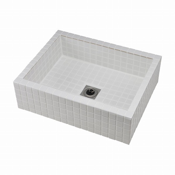 カクダイ 水栓柱パン(タイル張り・白) 624-970 1点|DIY FACTORY ONLINE SHOP