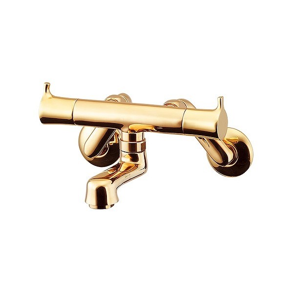 カクダイ 2ハンドル混合栓 アンティークゴールド 128-015-AG 1個｜DIY FACTORY ONLINE SHOP