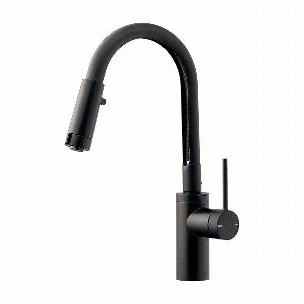 カクダイ シングルレバー混合栓 マットブラック 117-138-D 1個｜DIY FACTORY ONLINE SHOP 29,011円