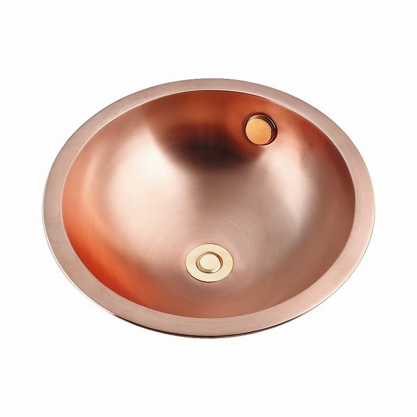 カクダイ 丸型洗面器 切込寸法φ350ミリ 銅色 493-134 1個｜DIY FACTORY ONLINE SHOP