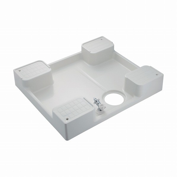カクダイ 洗濯機用防水パン(水栓つき) ホワイト 426-502K-W 1個|DIY FACTORY ONLINE SHOP