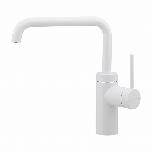 カクダイ シングルレバー混合栓 ホワイト 183-301-W 1個