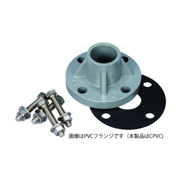 EGLE-8-C用オプション 「出口 TS-CPVCフランジ 40A ASSY」 （フランジ･ボルト･ナット･パッキン） F072-0091-120