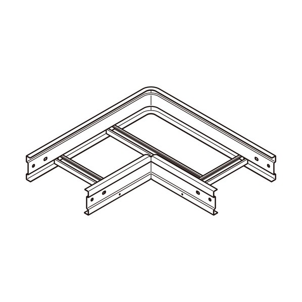 ※法人専用品※ネグロス電工 内・外直角L形分岐ラック QRLAC90 0|DIY FACTORY ONLINE SHOP