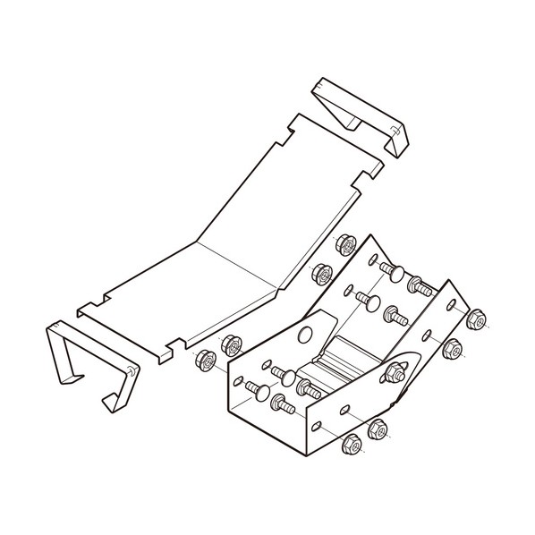 ネグロス電工 垂直方向自在継ぎ金具 DI-12VF 1点