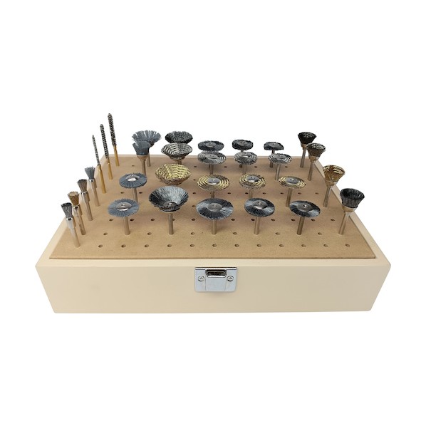 日本精密機械工作 バリ取り用軸付ブラシセット B0022 31本｜DIY FACTORY ONLINE SHOP