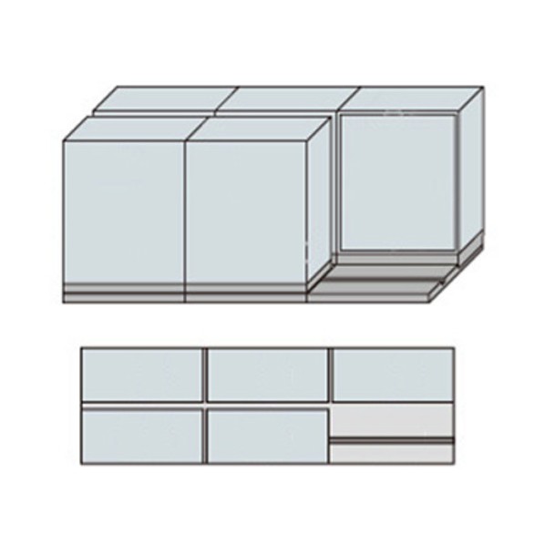 並行移動２列３連ベースセット MCW-2311-BB-W 1台｜DIY FACTORY ONLINE SHOP