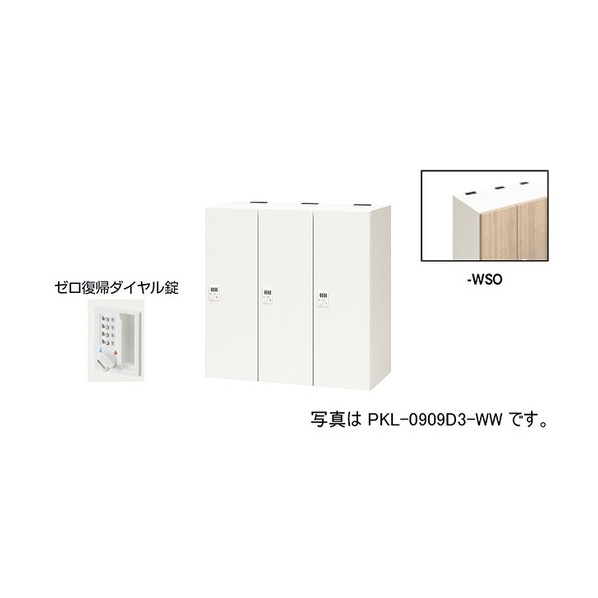 個人的ロッカー 沙子オーク材 PKL-0909DR3-WSO 1台