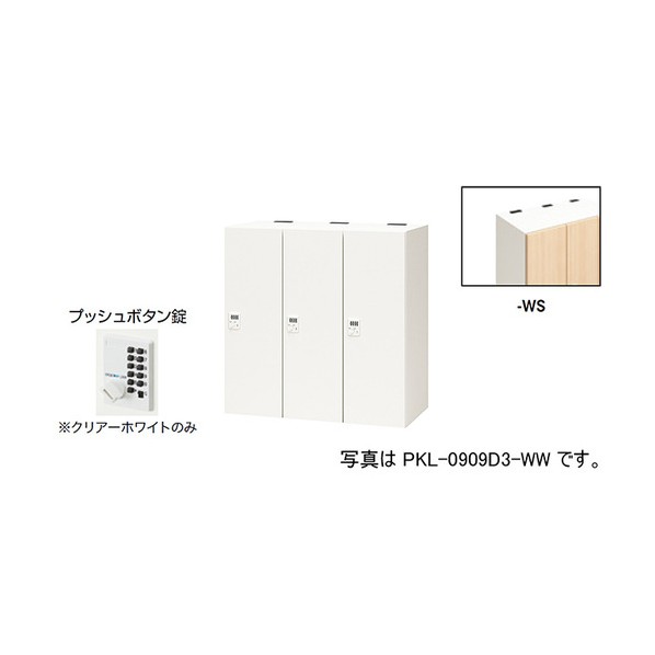 個人的ロッカー 絹地木材 PKL-0909P3-WS 1台