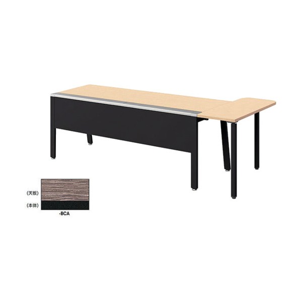 ※法人専用品※ナイキ マネージャー用デスク 天板:ショコラアッシュ/本体:ブラック RX2010KST-BCA 1台|DIY FACTORY ONLINE SHOP