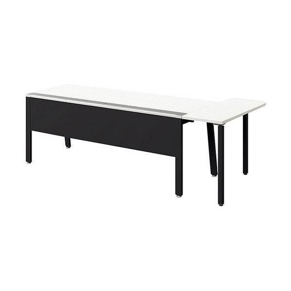 ※法人専用品※ナイキ マネージャー用デスク 天板:ホワイト/本体:ブラック RX2010KST-BH 1台|DIY FACTORY ONLINE SHOP