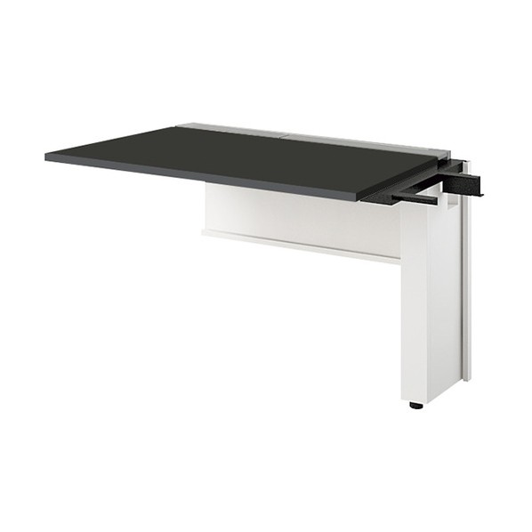 ※法人専用品※ナイキ 大型ベンチテーブル(連結型)(片面タイプ) 天板:ブラック/本体:クリアーホワイト RXFN1207R-WBT 1台｜DIY FACTORY ONLINE SHOP