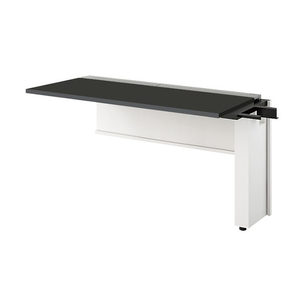 ※法人専用品※ナイキ 大型ベンチテーブル(連結型)(片面タイプ) 天板:ブラック/本体:クリアーホワイト RXFN1406R-WBT 1台｜DIY FACTORY ONLINE SHOP