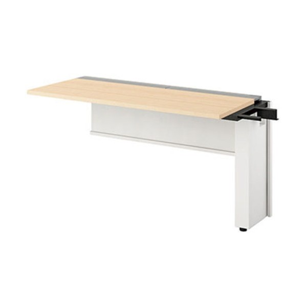 ※法人専用品※ナイキ 大型ベンチテーブル(連結型)(片面タイプ) 天板:シルクウッド/本体:クリアーホワイト RXFN1406R-WSP 1台｜DIY FACTORY ONLINE SHOP