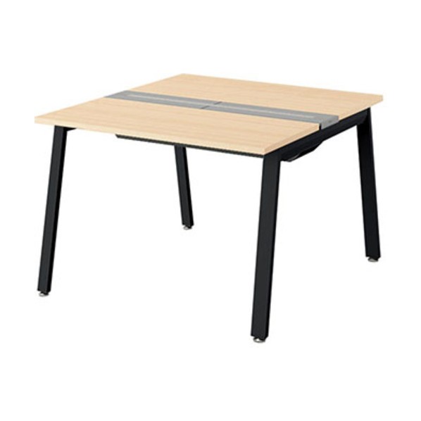※法人専用品※ナイキ 大型ベンチテーブル(基本型)(両面タイプ) 天板:シルクウッド/本体:ブラック RXFN1412K-BSP 1台｜DIY FACTORY ONLINE SHOP