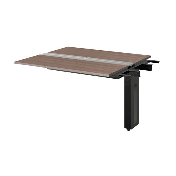 ※法人専用品※ナイキ 大型ベンチテーブル(連結型)(両面タイプ) 天板:ショコラアッシュ/本体:ブラック RXFN1412R-BCA 1台｜DIY FACTORY ONLINE SHOP