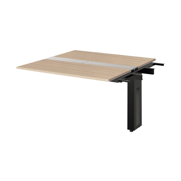 ※法人専用品※ナイキ 大型ベンチテーブル(連結型)(両面タイプ) 天板:サンドオーク/本体:ブラック RXFN1414R-BSO 1台|DIY FACTORY ONLINE SHOP