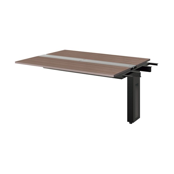 ※法人専用品※ナイキ 大型ベンチテーブル(連結型)(両面タイプ) 天板:ショコラアッシュ/本体:ブラック RXFN1612R-BCA 1台|DIY FACTORY ONLINE SHOP