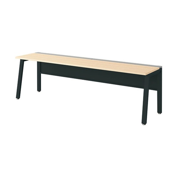 ※法人専用品※ナイキ 大型ベンチテーブル(基本型)(片面タイプ) 天板:シルクウッド/本体:ブラック RXFN2406K-BSP 1台｜DIY FACTORY ONLINE SHOP