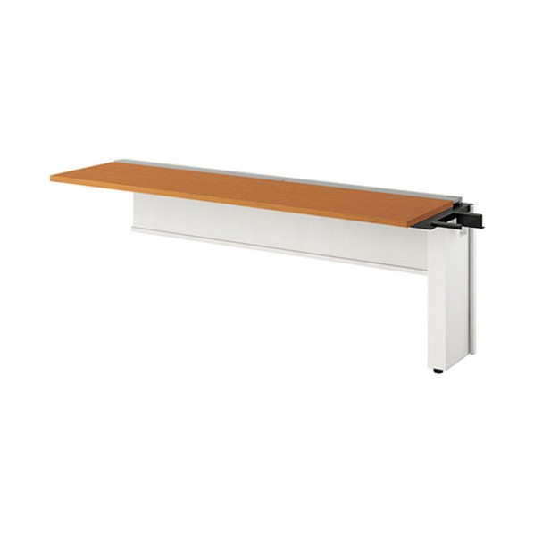 ※法人専用品※ナイキ 大型ベンチテーブル(連結型)(片面タイプ) 天板:ミディアムウォールナット/本体:クリアーホワイト RXFN2006R-WMWP 1台｜DIY FACTORY ONLINE SHOP