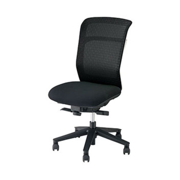 ※法人専用品※ナイキ ワークチェアー(肘なし) パウザ PAEN型/背:ブラック 座:ブラック/座:布張り 背:メッシュ/肘なし 背:ブラック/座:ブラック PAEN510F-TBK 1脚｜DIY FACTORY ONLINE SHOP