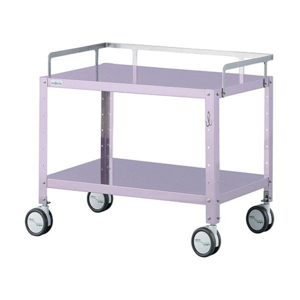 Navis ミニカラフルステンワゴン(フック付き･低床タイプ) レギュラー MCSWR-2LF ラベンダー 7-7735-03 1台