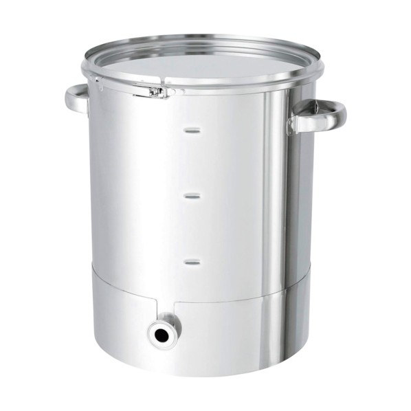 日東金属工業 片テーパー型密閉容器 目盛付 バンド式 35L KTT-CTL-M-36 1個