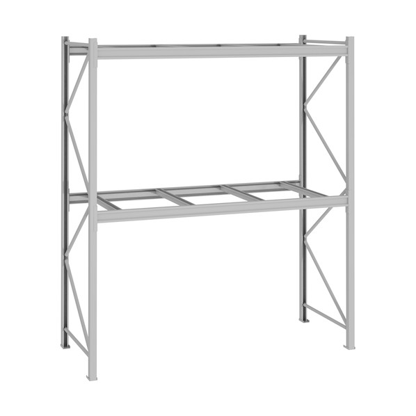 ※法人専用品※日本ファイリング パレットラック 2ton用単体 奥行1200×高さ3500×有効間口3100mm 最大積載量4000kg P6-35Y31C12-2 1台|DIY FACTORY ONLINE SHOP