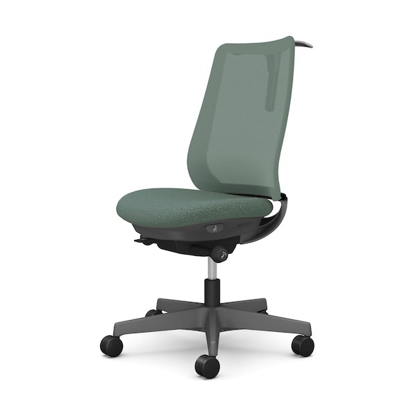 ※法人専用品※ ポータム,肘なし,背メッシュ,判定基準手合い,ダークグレーボディ,ハンガー有,ランバー無,ナイロンキャスター CF12XA F1K5 オフィスチェア-インテリア・寝具・収納-オフィス家具