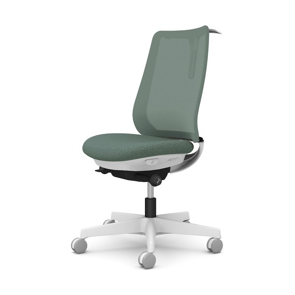 ※法人専用品※ ポータム,肘なし,背メッシュ,判定基準手合い,白いこと上半身,ハンガー有,ランバー無,ナイロンキャスター CF12XW F1K5 オフィスチェア-インテリア・寝具・収納-オフィス家具