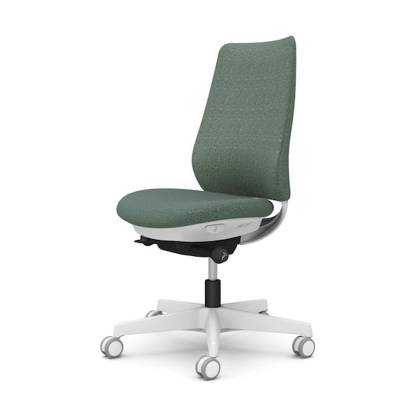 ※法人専用品※オカムラ ポータム,肘なし,背クッション,スタンダードタイプ,ホワイトボディ,ハンガー無,ランバー無,ウレタンキャスター CF13ZW FXW5