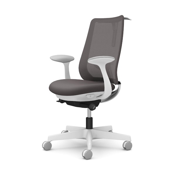 ※法人専用品※オカムラ ポータム,固着させる肘,背メッシュ,判定基準手あい,白いこと上半身,ハンガー有,ランバー有,ナイロンキャスター CF22XZ FKA2 1点