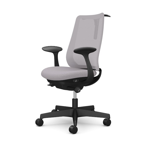 ※法人専用品※オカムラ ポータム,固定肘,背メッシュ,スタンダードタイプ,ブラックボディ,ハンガー有,ランバー無,ウレタンキャスター CF22ZR F1K1 1点