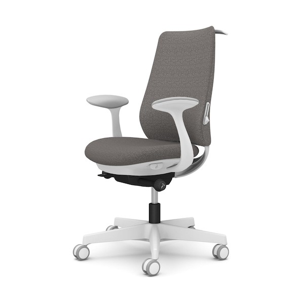 ※法人専用品※オカムラ ポータム,固定肘,背クッション,スタンダードタイプ,ホワイトボディ,ハンガー有,ランバー有,ウレタンキャスター CF24ZZ FXW3 1点｜DIY FACTORY ONLINE SHOP