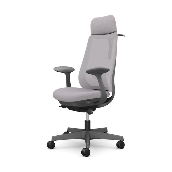 ※法人専用品※オカムラ ポータム,固定肘,背メッシュ,EXスタンダードタイプ,ダークグレーボディ,ハンガー有,ランバー有,ウレタンキャスター CF26ZE F1K1 1点|DIY FACTORY ONLINE SHOP