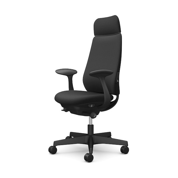 ※法人専用品※オカムラ ポータム,固定肘,背クッション,EXスタンダードタイプ,ブラックボディ,ハンガー無,ランバー有,ナイロンキャスター CF27XS FSF1 1点｜DIY FACTORY ONLINE SHOP
