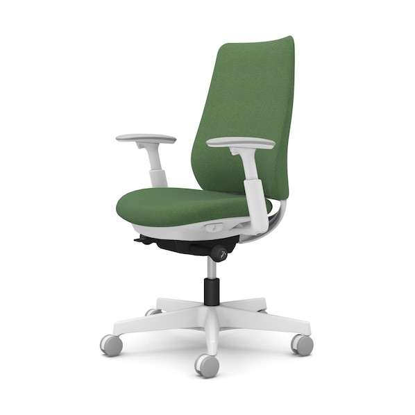 ※法人専用品※オカムラ ポータム,可動肘,背クッション,スタンダードタイプ,ホワイトボディ,ハンガー無,ランバー無,ナイロンキャスター CF83XW FKY5