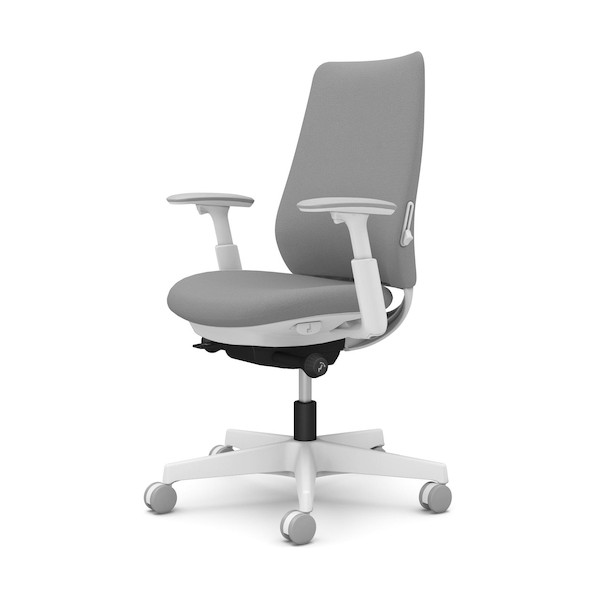 ※法人専用品※オカムラ ポータム,可動肘,背クッション,スタンダードタイプ,ホワイトボディ,ハンガー無,ランバー有,ナイロンキャスター CF83XZ FKY2 1点