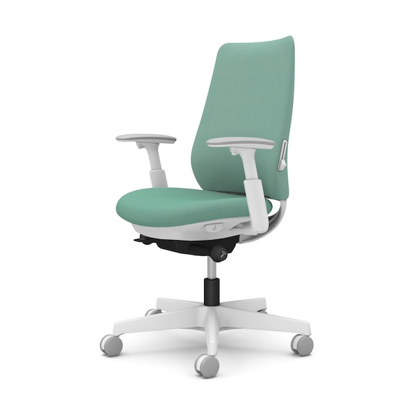※法人専用品※オカムラ ポータム,可動肘,背クッション,スタンダードタイプ,ホワイトボディ,ハンガー無,ランバー有,ナイロンキャスター CF83XZ FKY6 1点
