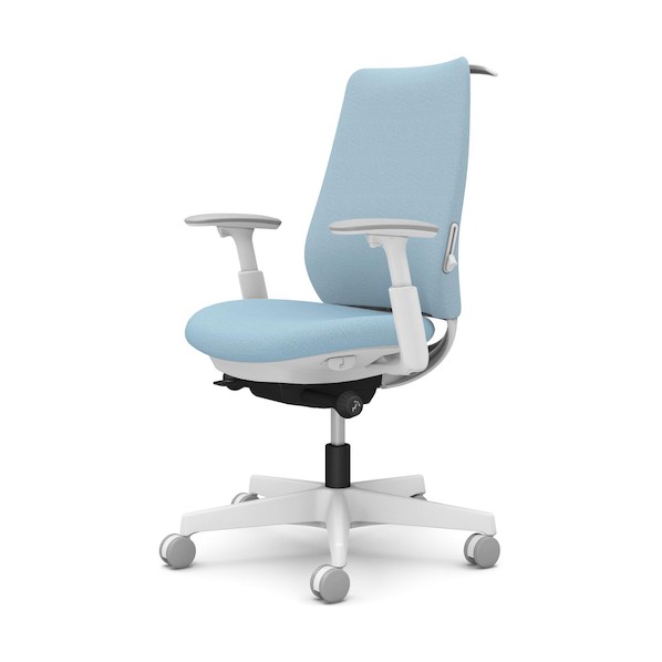 ※法人専用品※オカムラ ポータム,可動肘,背クッション,スタンダードタイプ,ホワイトボディ,ハンガー有,ランバー有,ナイロンキャスター CF84XZ FXW9 1点｜DIY FACTORY ONLINE SHOP