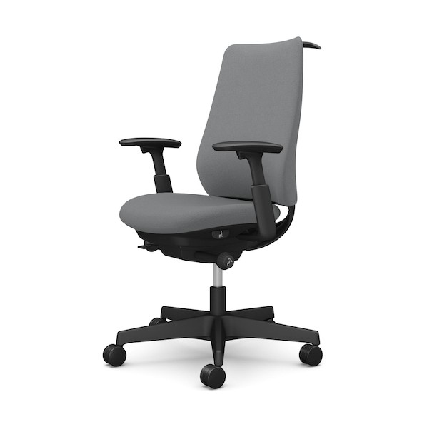 ※法人専用品※オカムラ ポータム,可動肘,背クッション,スタンダードタイプ,ブラックボディ,ハンガー有,ランバー無,ウレタンキャスター CF84ZR FKY1 1点｜DIY FACTORY ONLINE SHOP