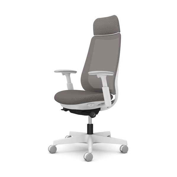 ※法人専用品※オカムラ ポータム,可動肘,背メッシュ,EXスタンダードタイプ,ホワイトボディ,ハンガー無,ランバー無,ナイロンキャスター CF85XW F1K3 1点|DIY FACTORY ONLINE SHOP