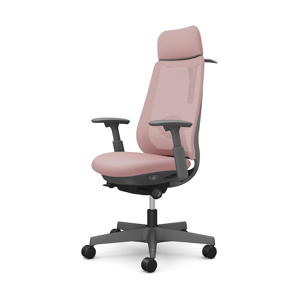 ※法人専用品※オカムラ ポータム,可動肘,背メッシュ,EXスタンダードタイプ,ダークグレーボディ,ハンガー有,ランバー有,ナイロンキャスター CF86XE FKA7 1点|DIY FACTORY ONLINE SHOP